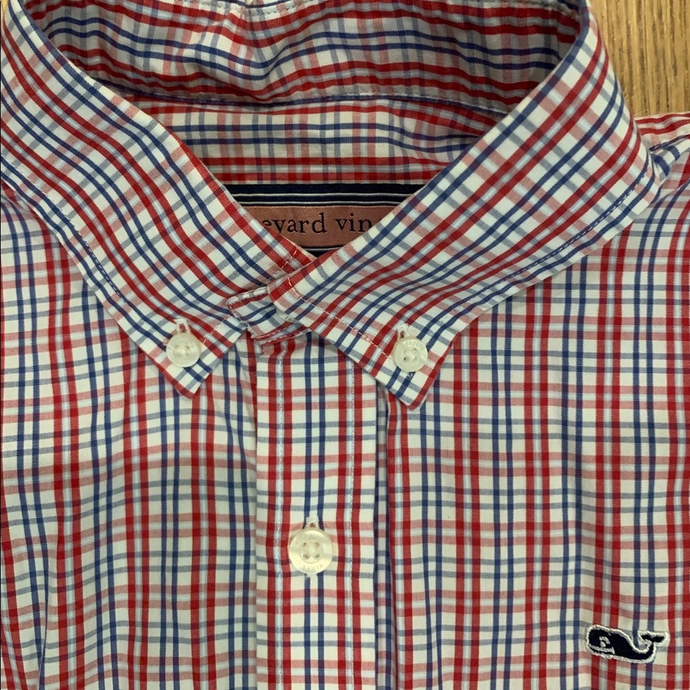 Vineyard Vines long sleeve boys button down shirt